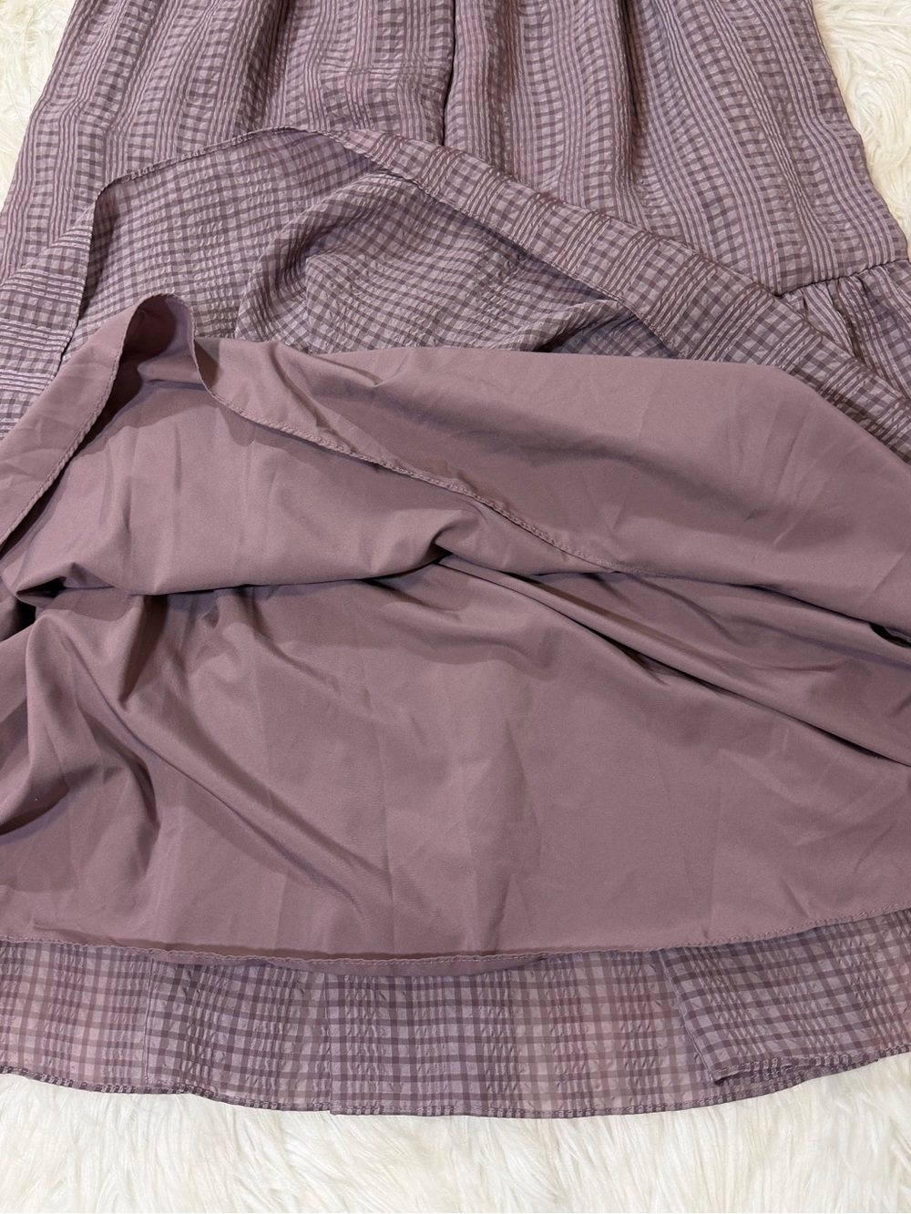 Madewell Square-Neck Tiered Midi Dress in Textured Seersucker - Picture 11 of 16